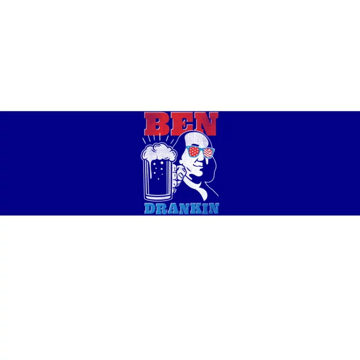 Ben Drankin Beer Mug Ben Franklin Patriotic Cute Gift Bumper Sticker