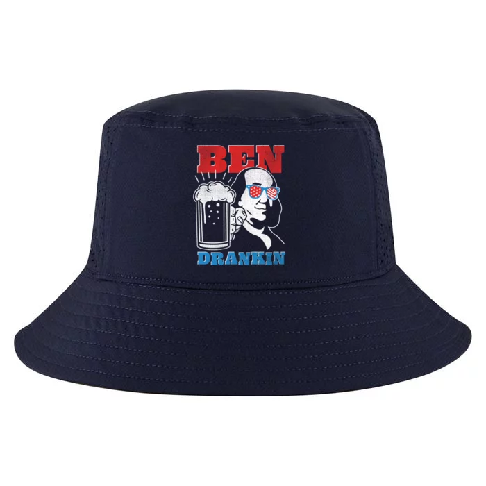 Ben Drankin Beer Mug Ben Franklin Patriotic Cute Gift Cool Comfort Performance Bucket Hat