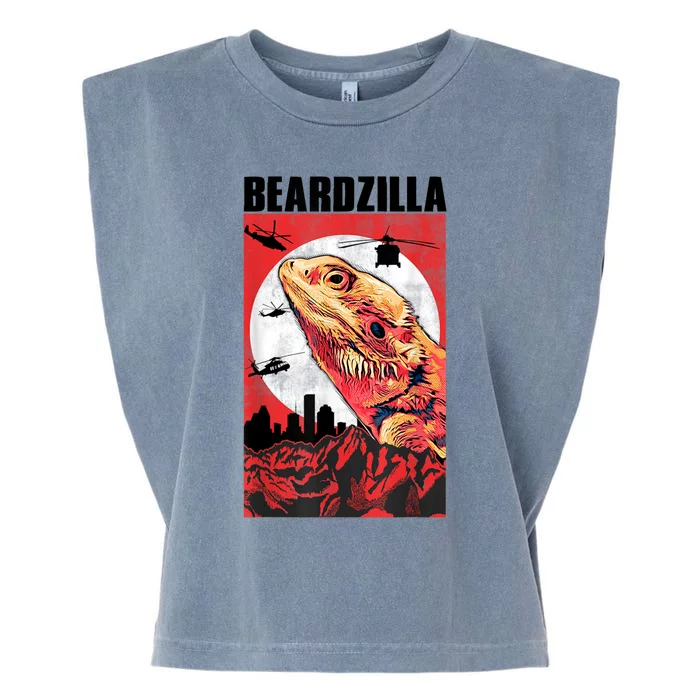 Bearded Dragon Beardzilla Funny Bearded Dragon Garment-Dyed Women's Muscle Tee