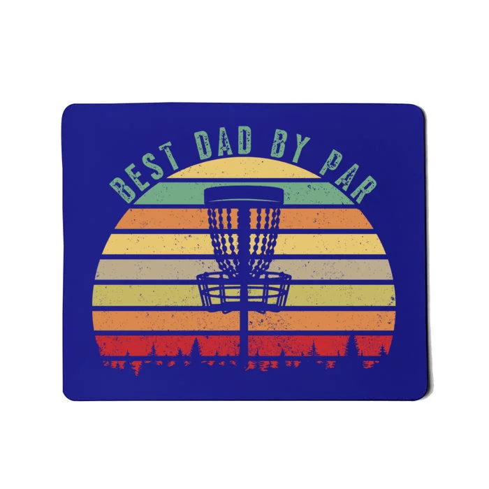 Best Dad By Par Vintage Disk Golf Retro FatherS Day 2025 Gift Mousepad