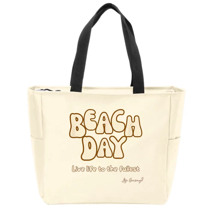 Beach Day Zip Tote Bag