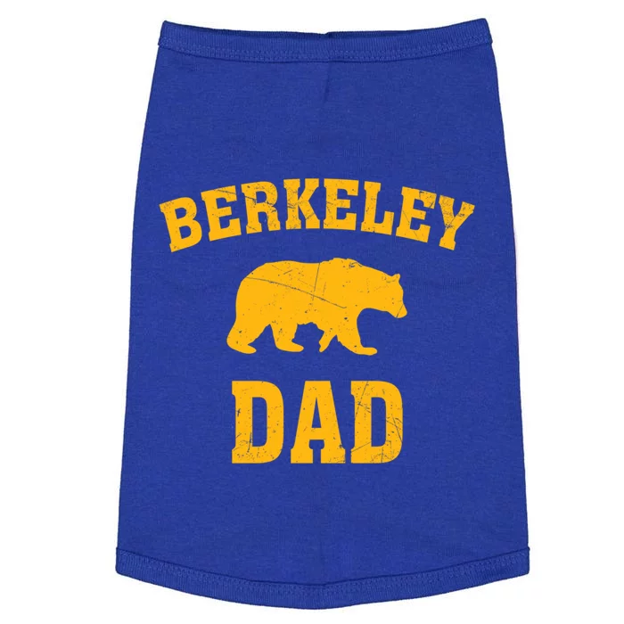 Berkeley Dad Bear Graphic FatherS Day Gift Doggie Tank