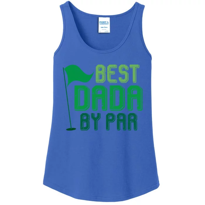 Best Dada By Par Funny Gift For FatherS Day Golfer Dad Grandpa Gift Ladies Essential Tank