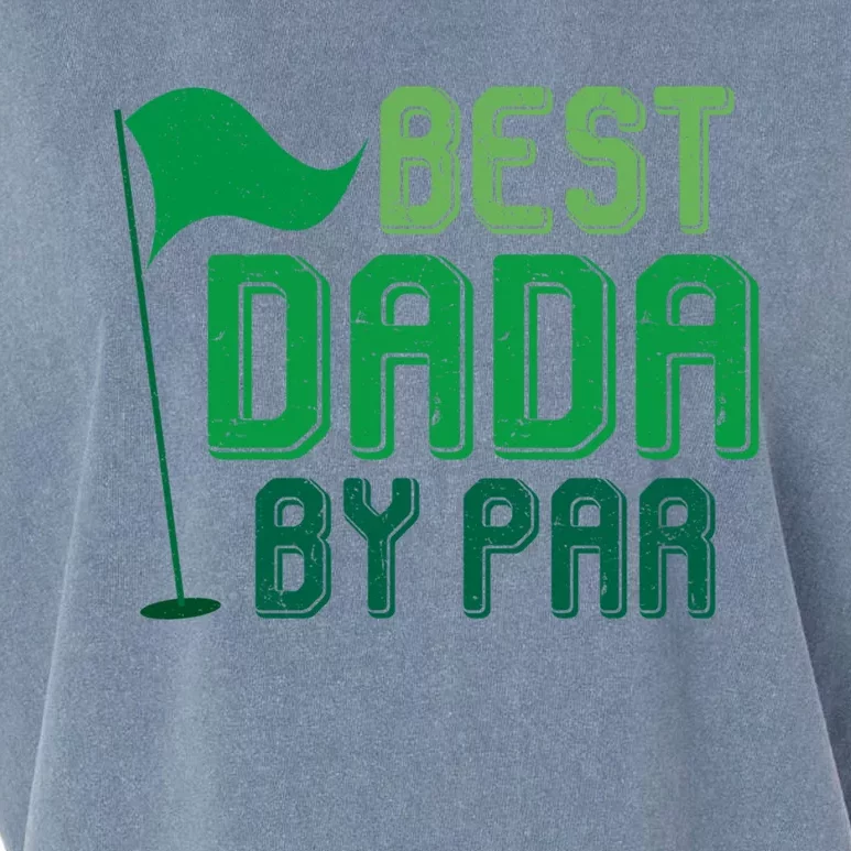 Best Dada By Par Funny Gift For FatherS Day Golfer Dad Grandpa Gift Garment-Dyed Women's Muscle Tee