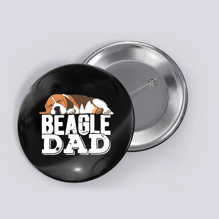 Beagle Dad Beagle Dog Lover Gift Premium Button