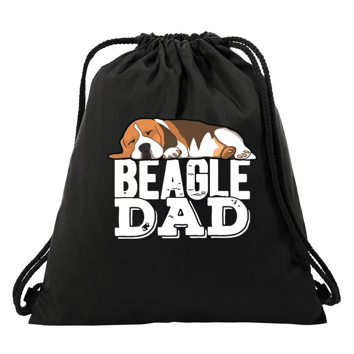 Beagle Dad Beagle Dog Lover Gift Premium Drawstring Bag