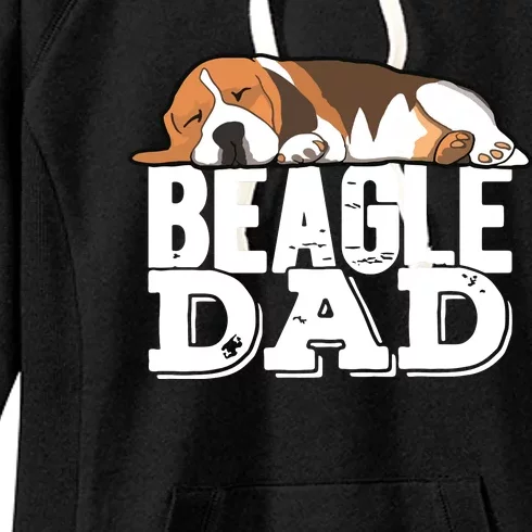 Beagle Dad Beagle Dog Lover Gift Premium Women's Fleece Hoodie