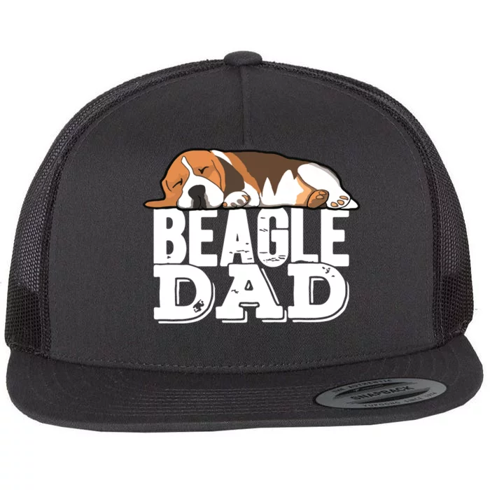 Beagle Dad Beagle Dog Lover Gift Premium Flat Bill Trucker Hat