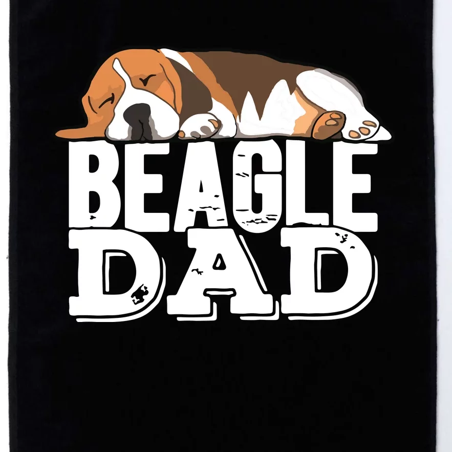 Beagle Dad Beagle Dog Lover Gift Premium Platinum Collection Golf Towel