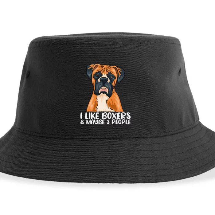 Boxer Dog Boxer Lover Gift Funny Boxer Sustainable Bucket Hat