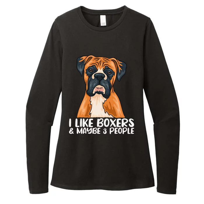 Boxer Dog Boxer Lover Gift Funny Boxer Womens CVC Long Sleeve Shirt