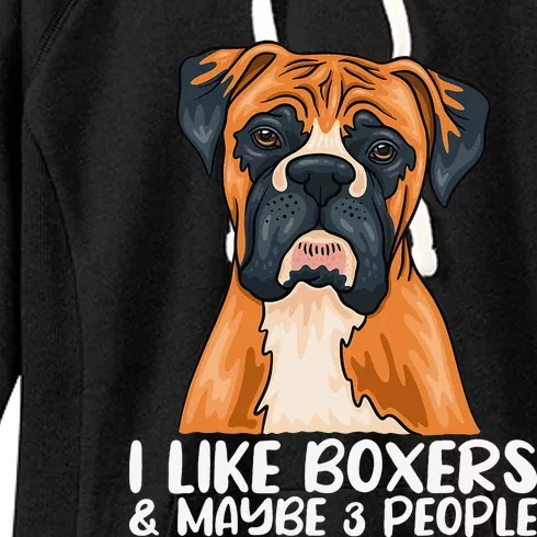 Boxer Dog Boxer Lover Gift Funny Boxer Women's Fleece Hoodie