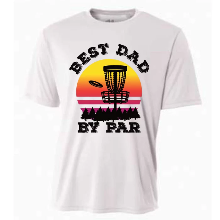 Best Dad By Par Disc Golf Frisbee Golf Cooling Performance Crew T-Shirt