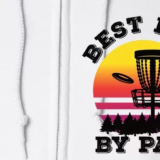 Best Dad By Par Disc Golf Frisbee Golf Full Zip Hoodie