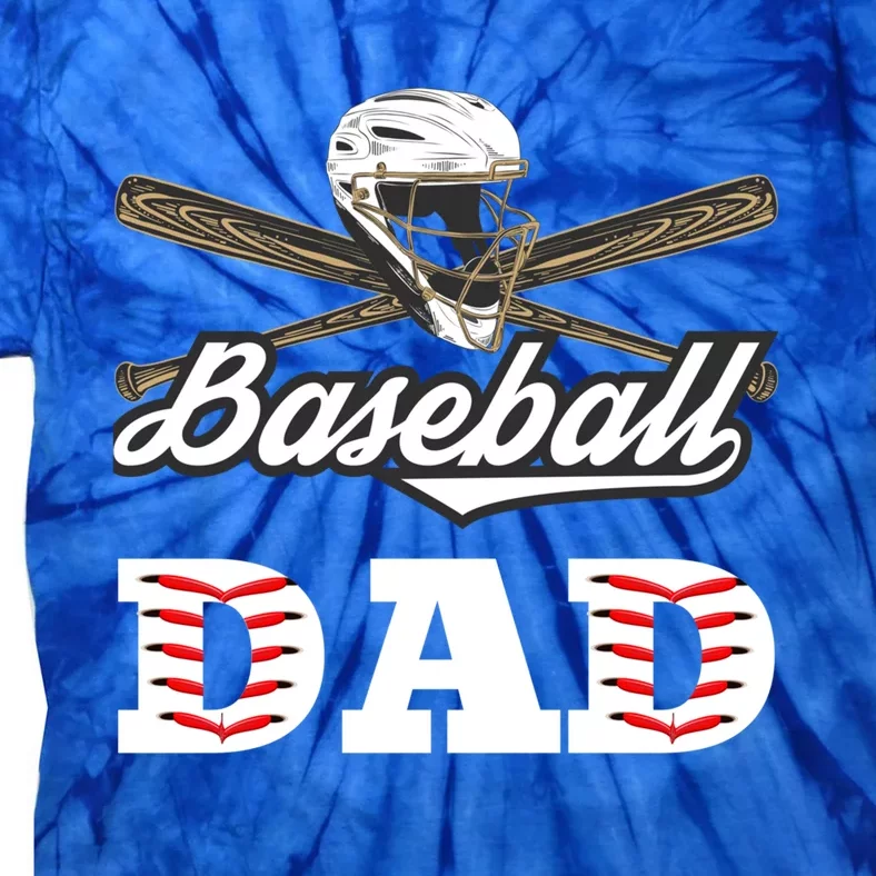 Baseball Dad Best Gift For Fathers Softball Lovers Gift Tie-Dye T-Shirt