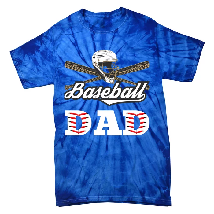 Baseball Dad Best Gift For Fathers Softball Lovers Gift Tie-Dye T-Shirt