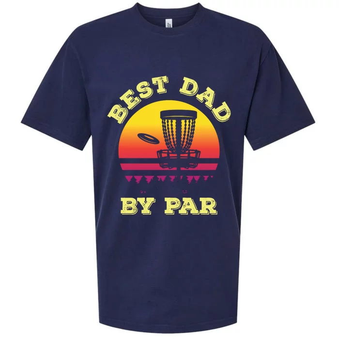 Best Dad By Par Disc Golf Frisbee Golf Sueded Cloud Jersey T-Shirt