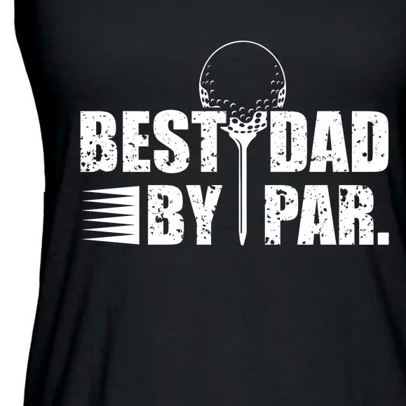 Best Dad By Par Ladies Essential Flowy Tank