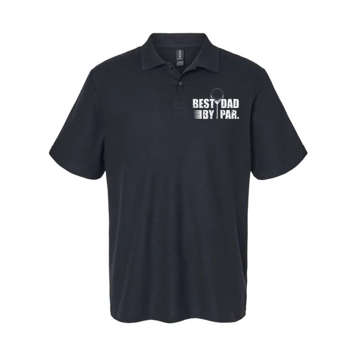 Best Dad By Par Softstyle Adult Sport Polo