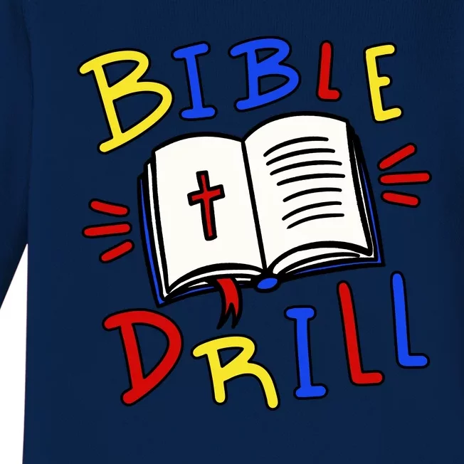 Bible Drill Baby Long Sleeve Bodysuit