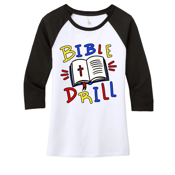 Bible Drill Women's Tri-Blend 3/4-Sleeve Raglan Shirt