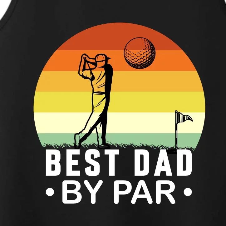 Best Dad By Par Golf T Performance Tank