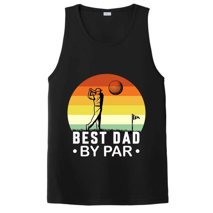 Best Dad By Par Golf T Performance Tank