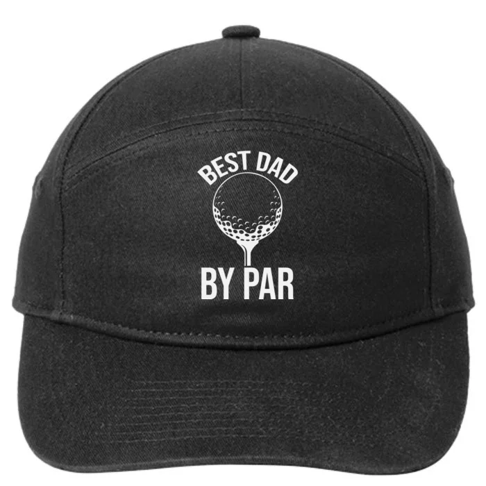 Best Dad By Par 7-Panel Snapback Hat