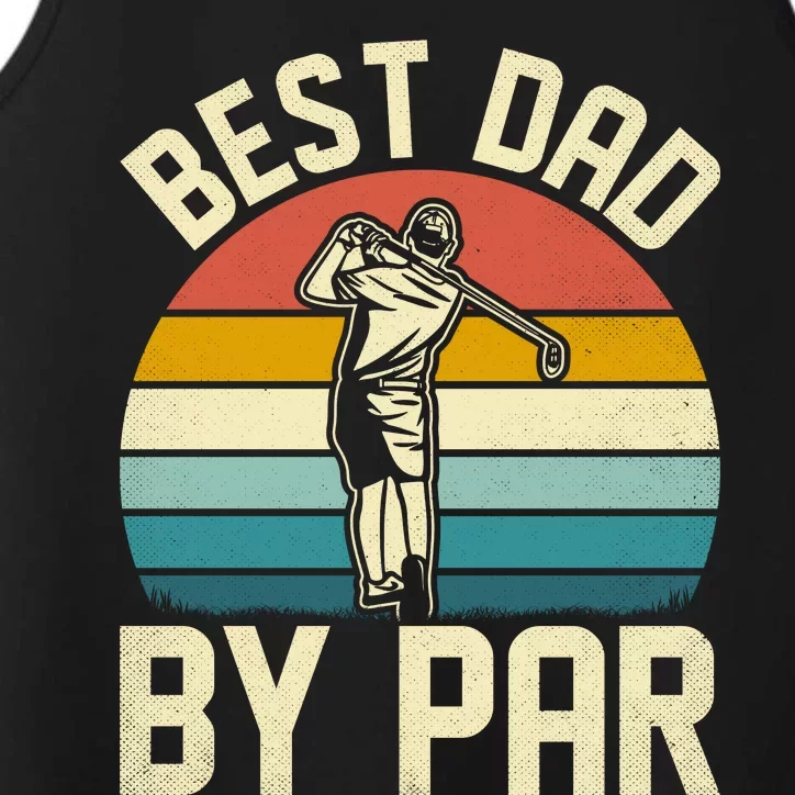 Best Dad By Par Performance Tank