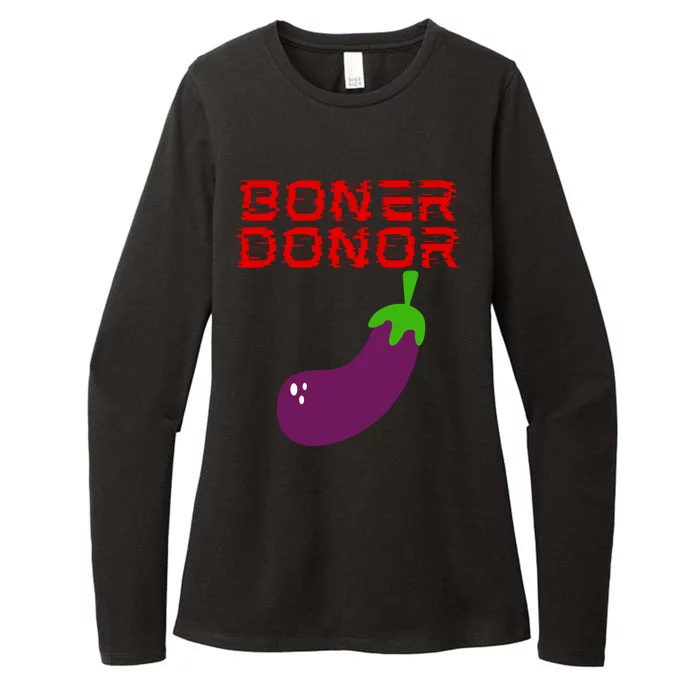 Boner Doner Womens CVC Long Sleeve Shirt