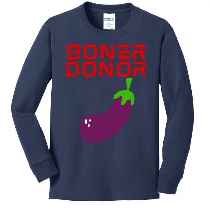 Boner Doner Kids Long Sleeve Shirt