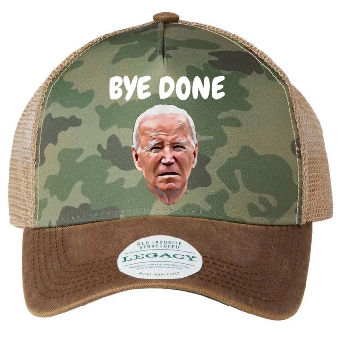 Bye Done Bye Bye Joe Biden Drops Out Of 2024 Election Legacy Tie Dye Trucker Hat