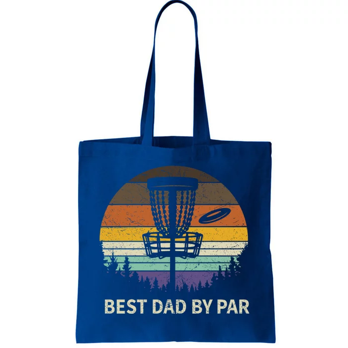 Best Dad By Par Disc Golf Meaningful Gift Funny Dad Papa Frisbee Golf Meaningful Tote Bag