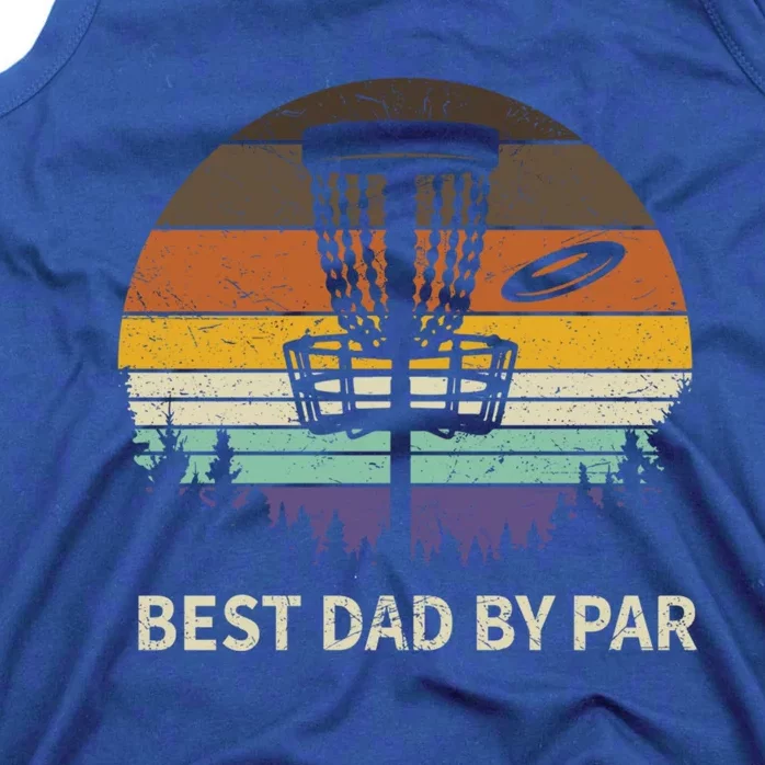 Best Dad By Par Disc Golf Meaningful Gift Funny Dad Papa Frisbee Golf Meaningful Tank Top