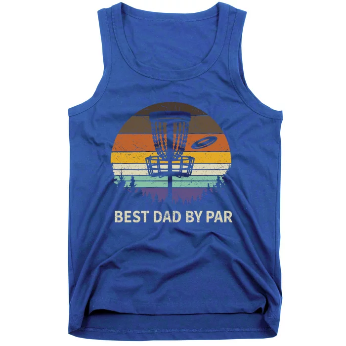 Best Dad By Par Disc Golf Meaningful Gift Funny Dad Papa Frisbee Golf Meaningful Tank Top