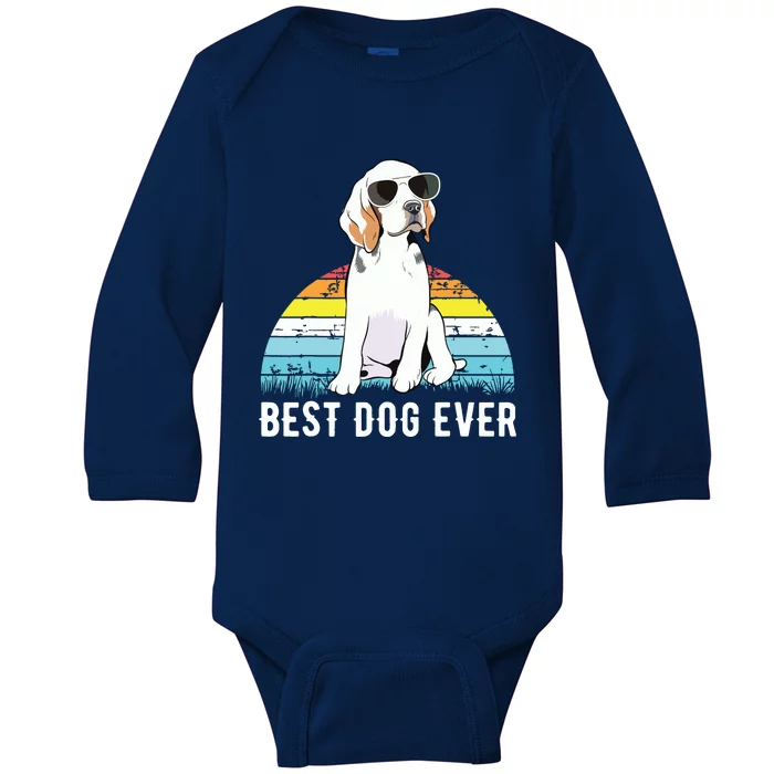 Beagle Dog Breed Funny Baby Long Sleeve Bodysuit