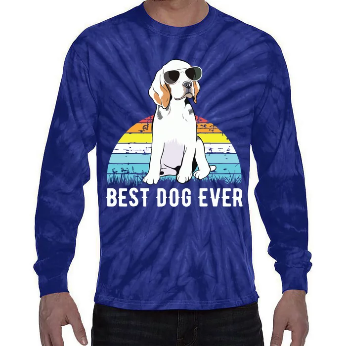 Beagle Dog Breed Funny Tie-Dye Long Sleeve Shirt