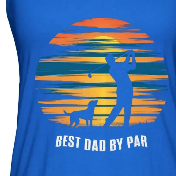 Best Dad By Par Funny Golf Player FatherS Day Gift Ladies Essential Flowy Tank