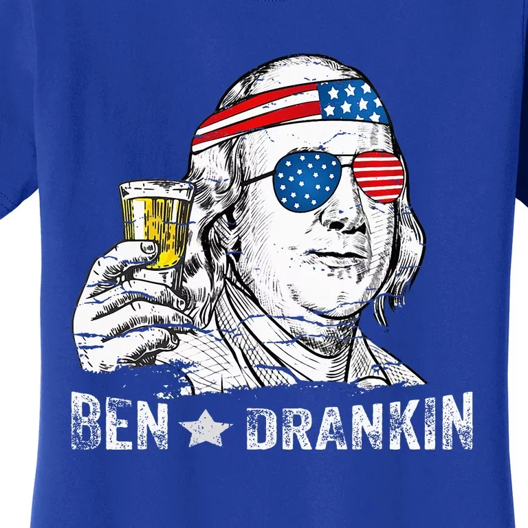 Ben Drankin Benjamin Franklin Drinking Beer Women's T-Shirt