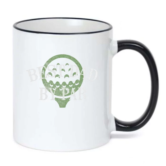 Best Dad By Par Father's Day Golf Lover Gift Papa Golfer Black Color Changing Mug