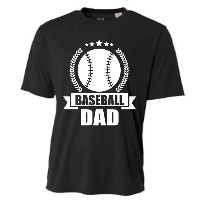 Baseball Dad Baseball Gift Cooling Performance Crew T-Shirt