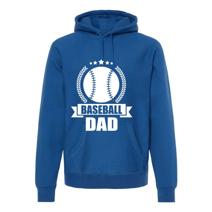 Baseball Dad Baseball Gift Premium Hoodie