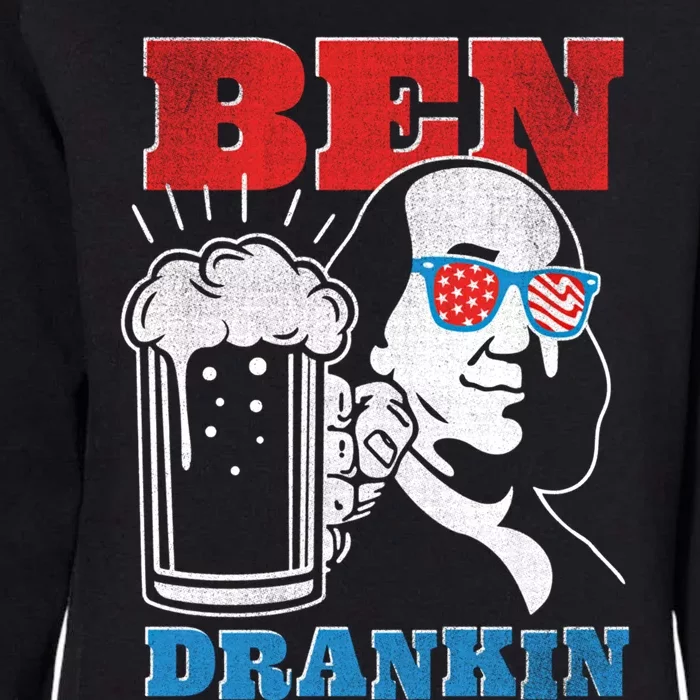 Ben Drankin Beer Mug Ben Franklin Patriotic Gift Womens California Wash Sweatshirt