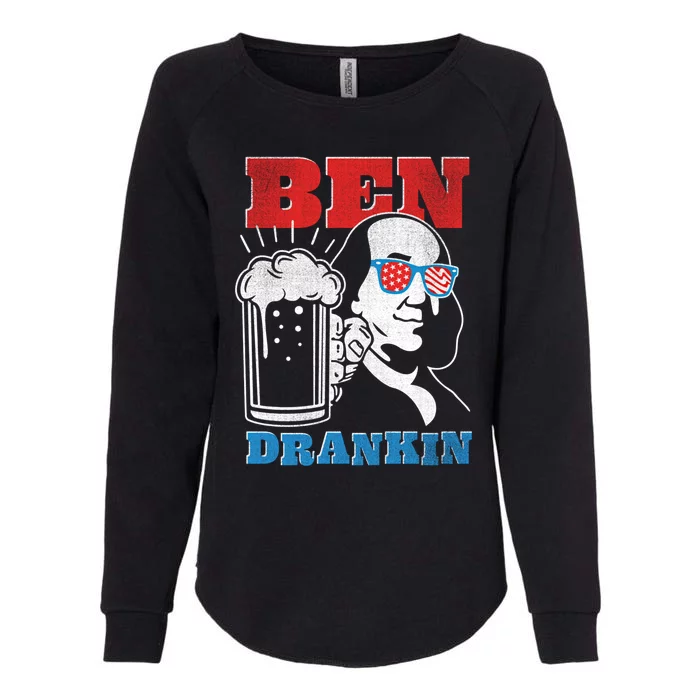 Ben Drankin Beer Mug Ben Franklin Patriotic Gift Womens California Wash Sweatshirt