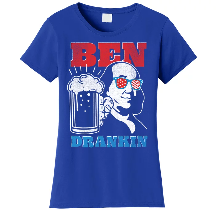 Ben Drankin Beer Mug Ben Franklin Patriotic Gift Women's T-Shirt