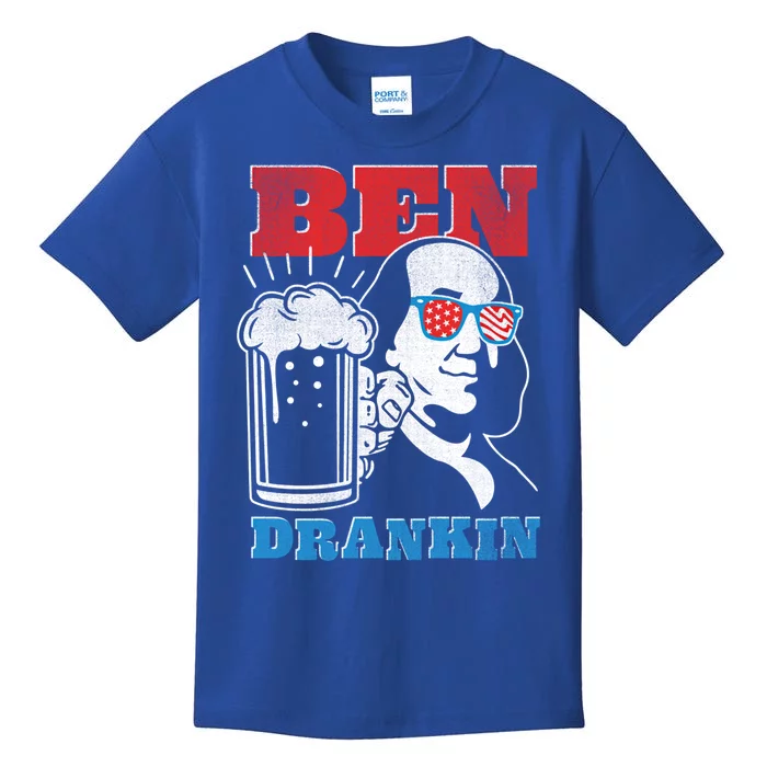 Ben Drankin Beer Mug Ben Franklin Patriotic Gift Kids T-Shirt