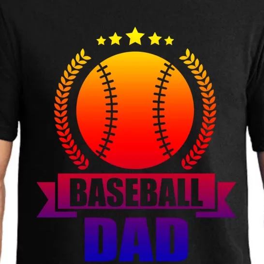 Baseball Dad Baseball Meaningful Gift Pajama Set