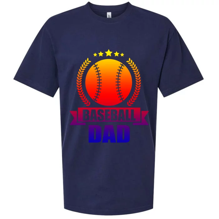 Baseball Dad Baseball Meaningful Gift Sueded Cloud Jersey T-Shirt