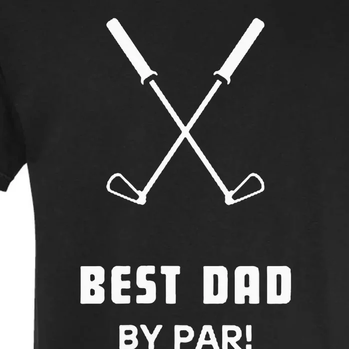 BEST DAD BY PAR FATHERS DAY FUNNY SIMPLE GOLFER HUSBAND Garment-Dyed Heavyweight T-Shirt