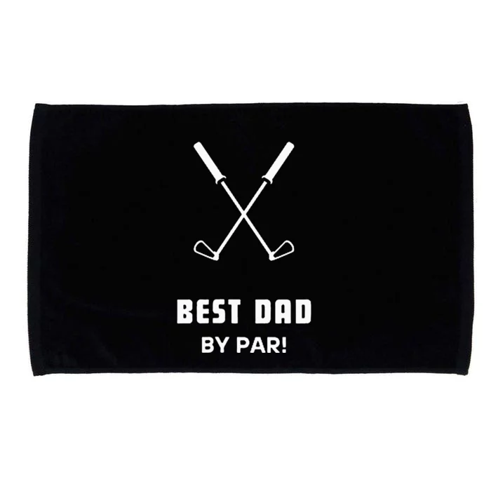 BEST DAD BY PAR FATHERS DAY FUNNY SIMPLE GOLFER HUSBAND Microfiber Hand Towel